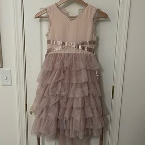 Joyfolie rose tulle dress